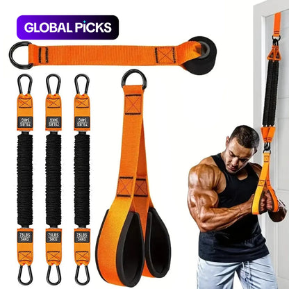 Heavy-Duty Adjustable Resistance Training Equipment, Workout Straps, Fitness Equipment, Exercise Equipment, 225 Lbs Resistance Band for Full-Body Strength Training (Arms, Back, Core and Shoulders), Home & Gym Workout #GLOBAL PICKS