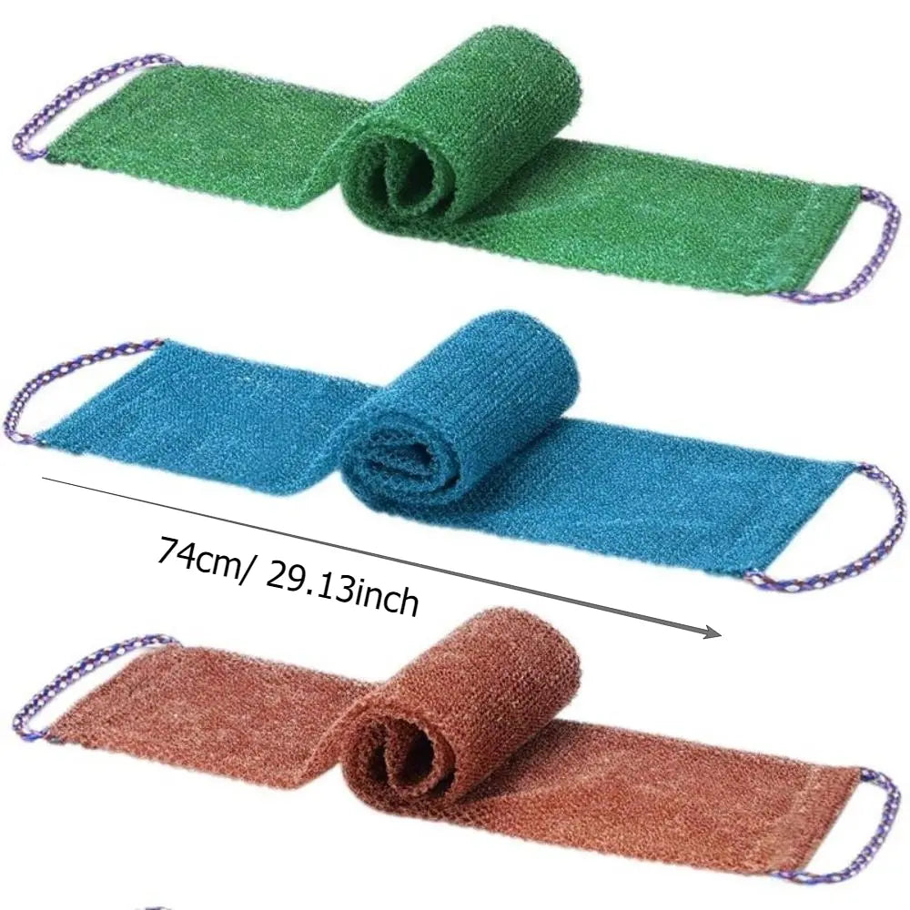 African Exfoliating Shower Sponge Net with Drawstring, Reusable Softening Net Loofah for Deep Cleansing, Exfoliating Back Scrubber and Dead Skin Remover for Men & Women, Exfoliating Tool, Exfoliating Net Sponges