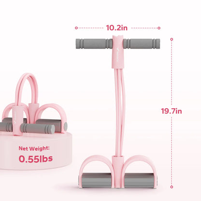 Merach Multifunction Pedal Resistance Band, Elastic Pull Rope Fitness, Full-Body Workout at Home Gym, Exercise Sit-Up, Yoga, Abdominal Training Summervibes